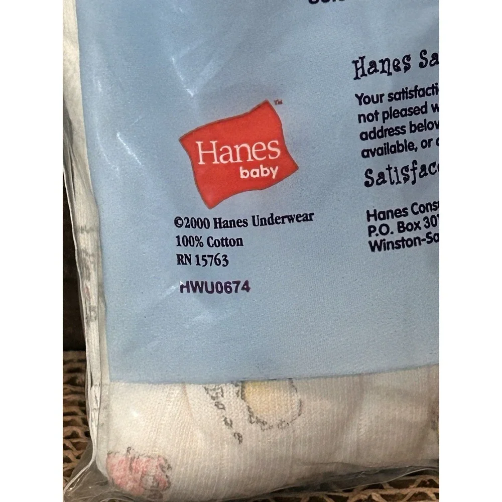 Vintage Hanes Baby One-piece Underwear L 21-23 Lbs Yellow Gingham Year 2000‎ Y2K
